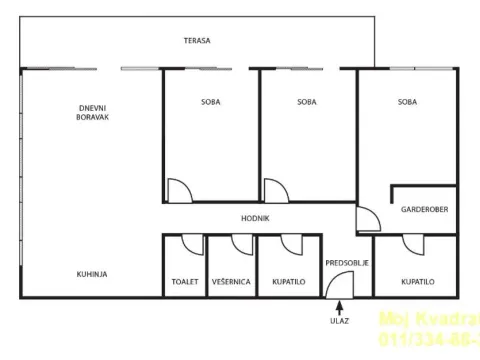 Sale, four bedroom apartment, 147m², Savski Venac, Beograd - image 20