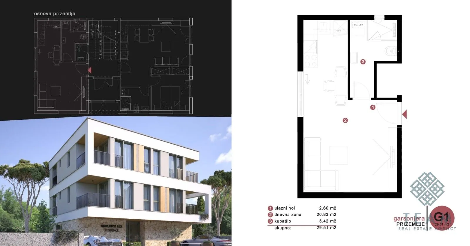 Prodaja, garsonjera, 30m², Dalmatinska ulica, Podgorica