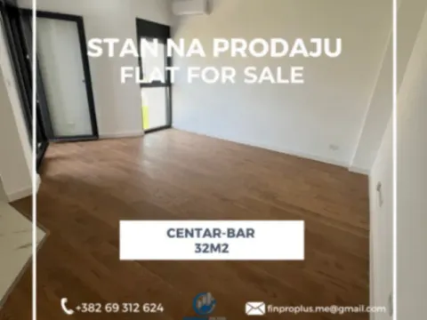Prodaja, garsonjera, 32m2, Centar, Bar Prodaja, garsonjera, 32m2, Centar, Bar