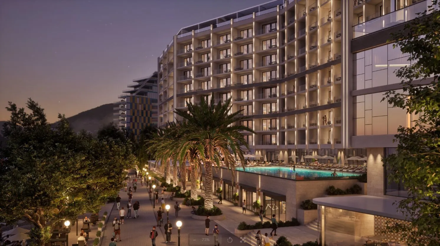 Sale, two bedroom apartment, 84m², Bečići, Budva