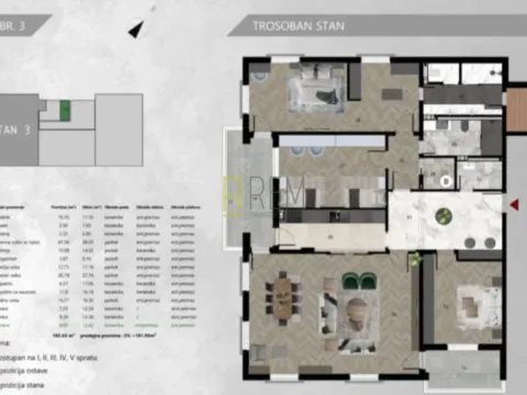 Prodaja, trosoban stan, 144m², Centar, Podgorica - image 6