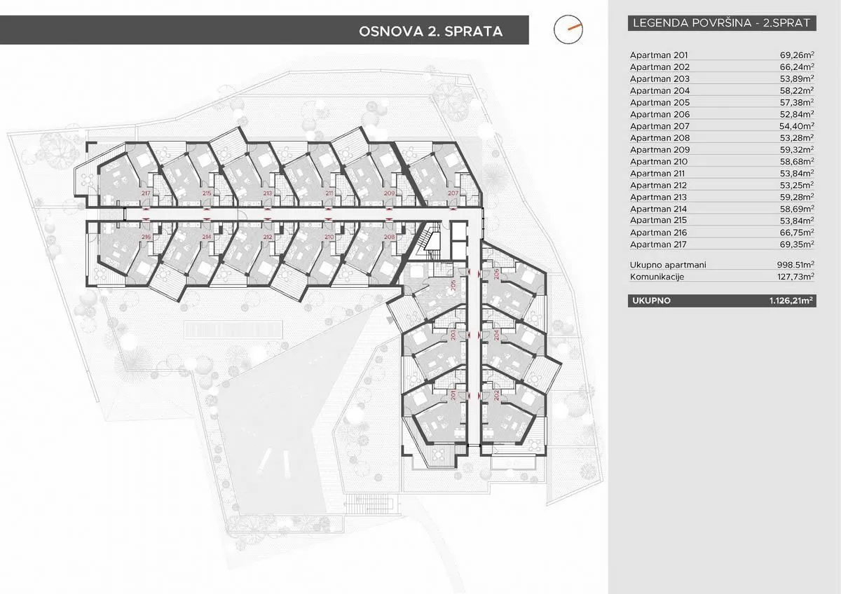 Sale, one bedroom apartment, 55m², Bečići, Budva