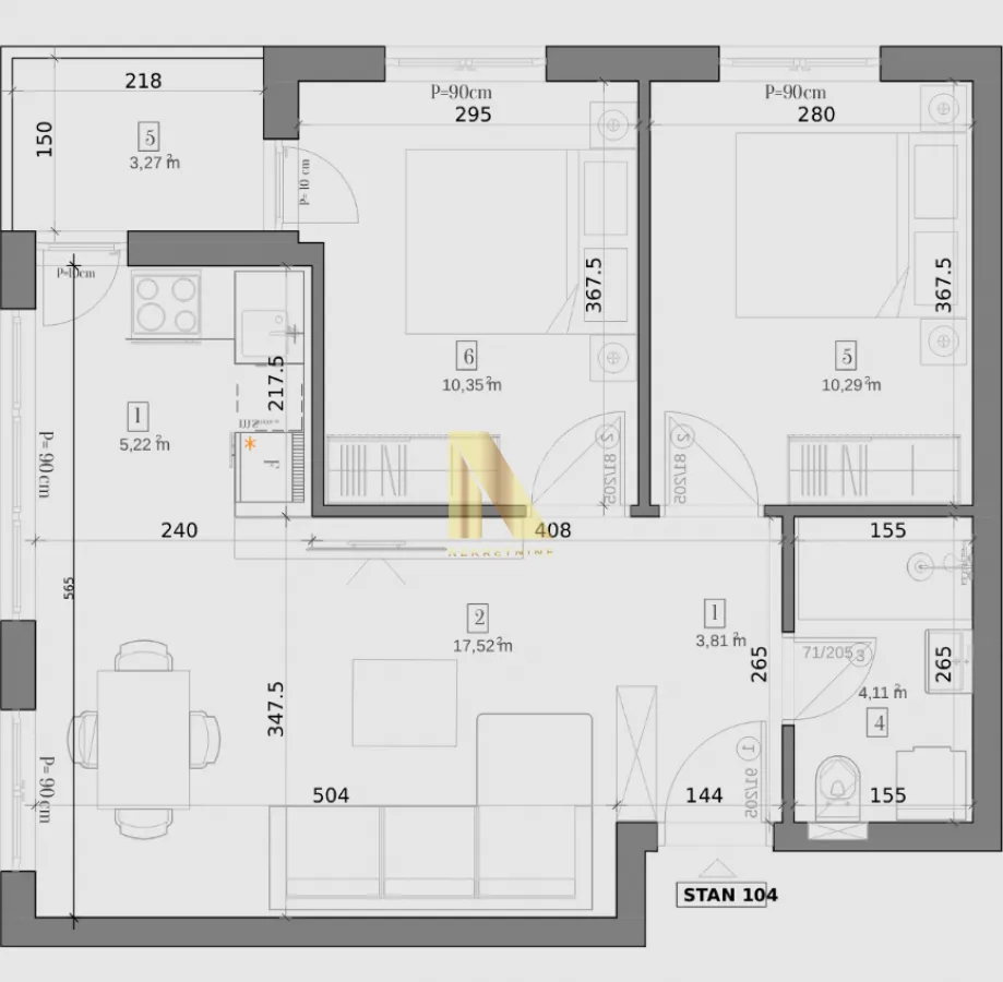 Prodaja, trosoban stan, 52m², Telep, Novi Sad Sve Podlokacije