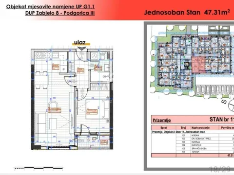 Sale, one bedroom apartment, 49m², Zabjelo, Podgorica - image 15