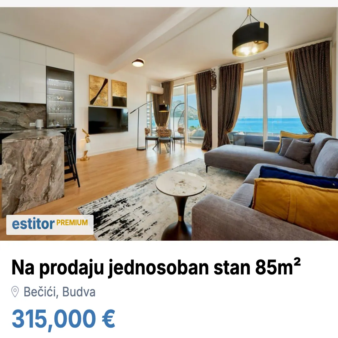 Sale, one bedroom apartment, 85m², Bečići, Budva