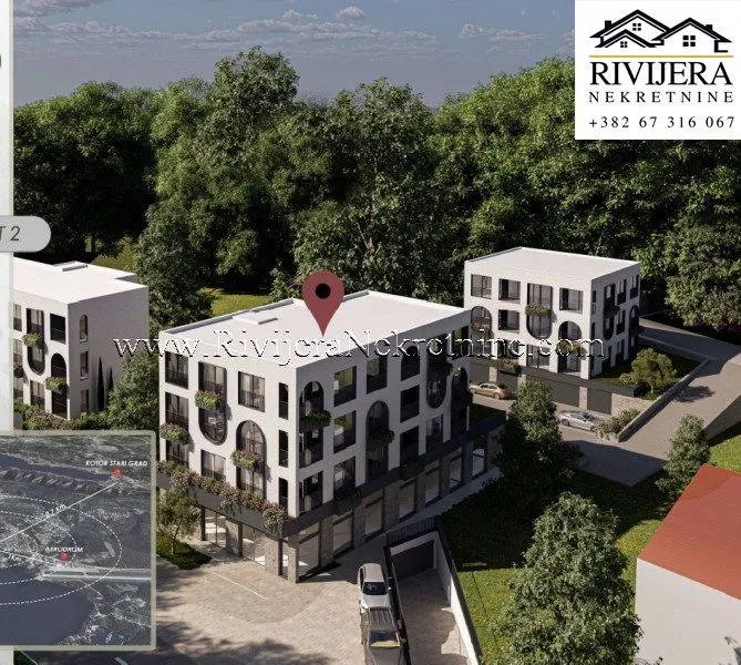 Prodaja, dvosoban stan, 77m², Kava, Tivat