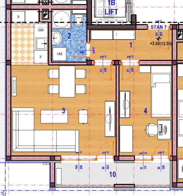 Prodaja, jednosoban stan, 46m², Donja Vrežina, Niš