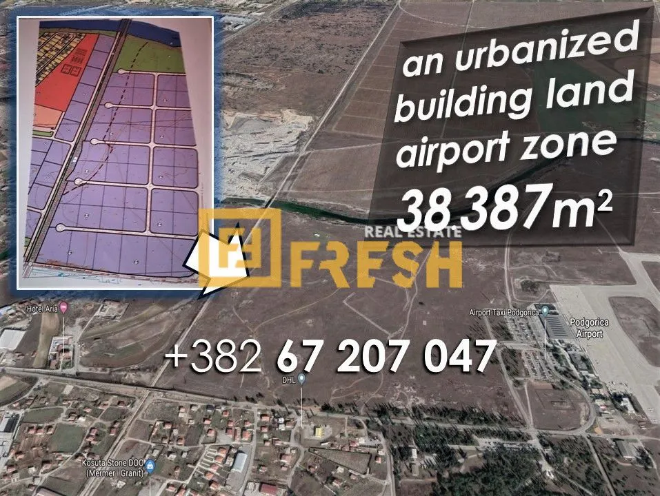 Prodaja, plac, 38387m², Ostalo, Podgorica