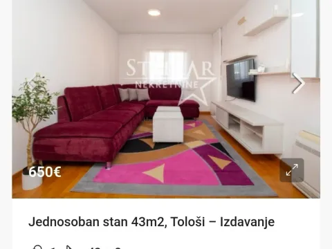 Izdavanje, stan, 45m², Zelenika, Podgorica - image 7