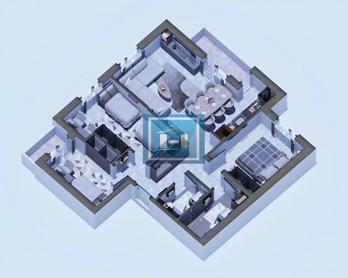 Sale, three bedroom apartment, 79m², Centar, Ćuprija