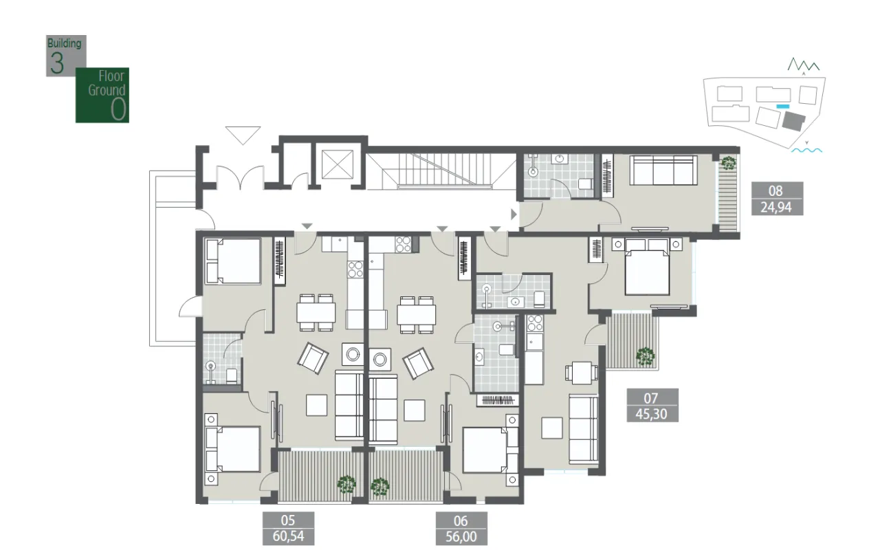 Sale, studio apartment, 29m², Tivat, Crna Gora