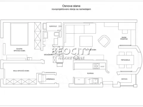 Prodaja, trosoban stan, 72m², Filmski Grad, Beograd - image 12