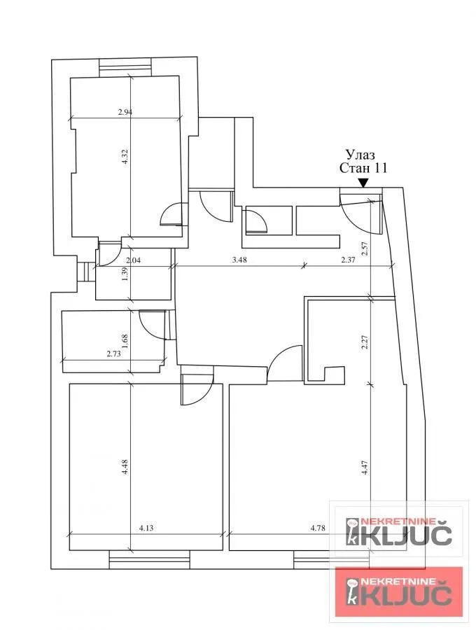 Prodaja, trosoban stan, 85m², Centar, Novi Sad