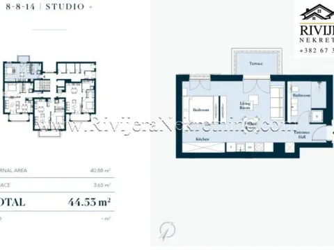 Prodaja, stan, 44m², Luštica Bay, Tivat - image 7