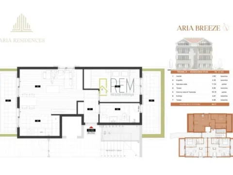 Prodaja, jednosoban stan, 49m², Mrčevac, Tivat - image 6