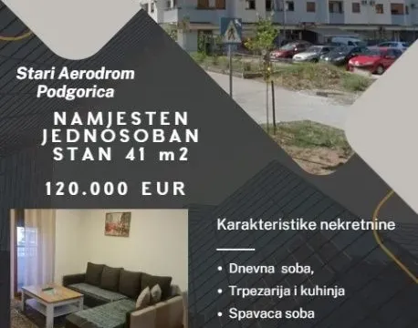Prodaja, jednosoban stan, 41m², Stari Aerodrom, Podgorica - image 9