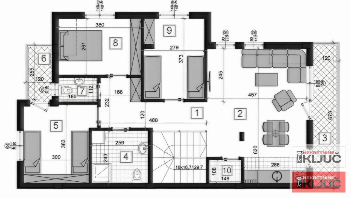 Prodaja, četvorosoban stan, 92m², Sremska Kamenica, Petrovaradin