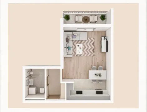 Prodaja, garsonjera, 35m², Zelenika, Podgorica - image 3