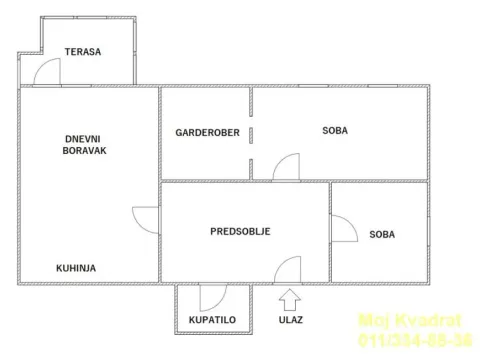 Prodaja, trosoban stan, 60m², Zvezdarska Šuma, Zvezdara Sve Podlokacije - image 8
