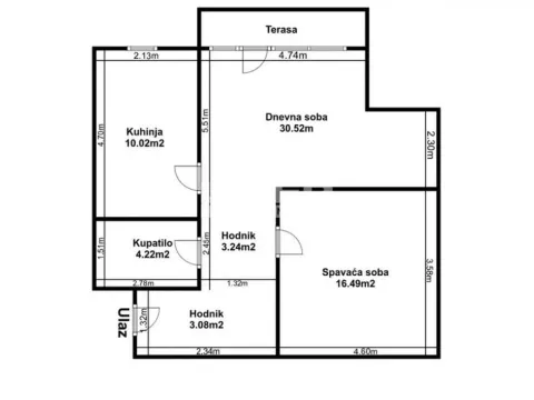 Prodaja, dvosoban stan, 73m², Stari Grad, Beograd - image 13