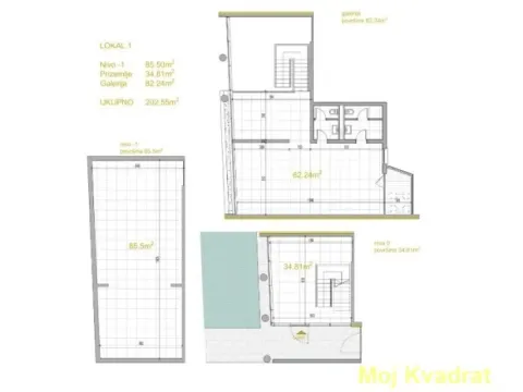 Prodaja, poslovni prostor, 203m², Crveni Krst, Beograd