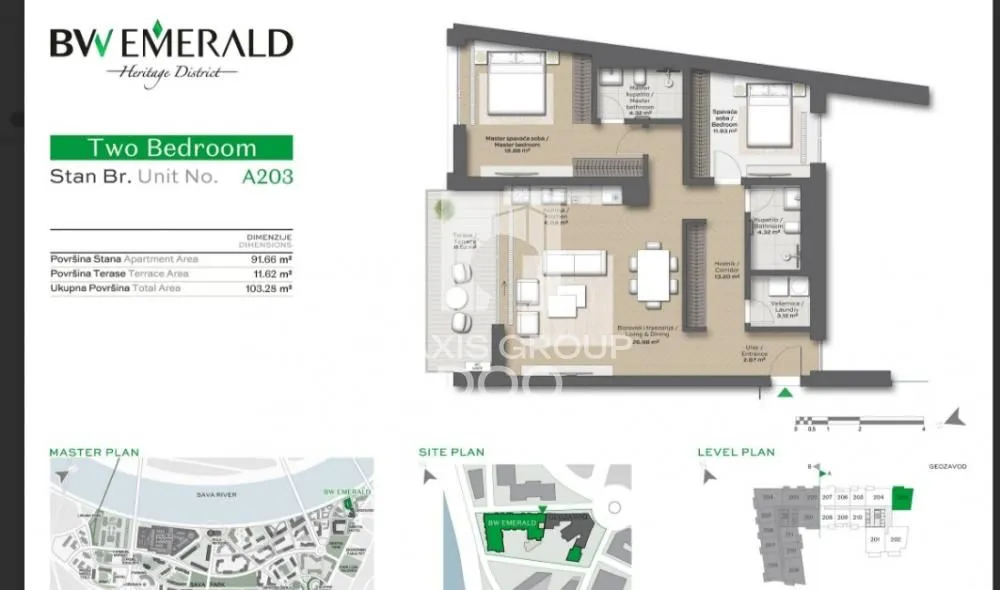 Prodaja, dvosoban stan, 103m², Savski Venac, Beograd