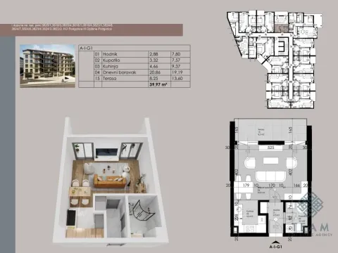 Prodaja, garsonjera, 40m², Ljubović, Podgorica - image 6