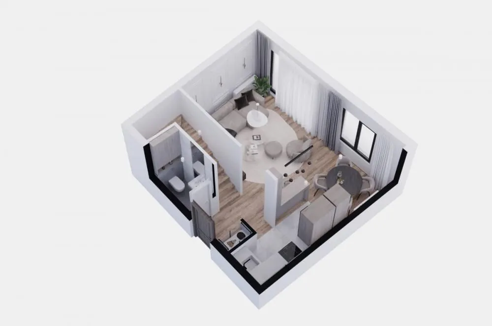 Sale, three bedroom apartment, 60m², Crveni Krst, Beograd