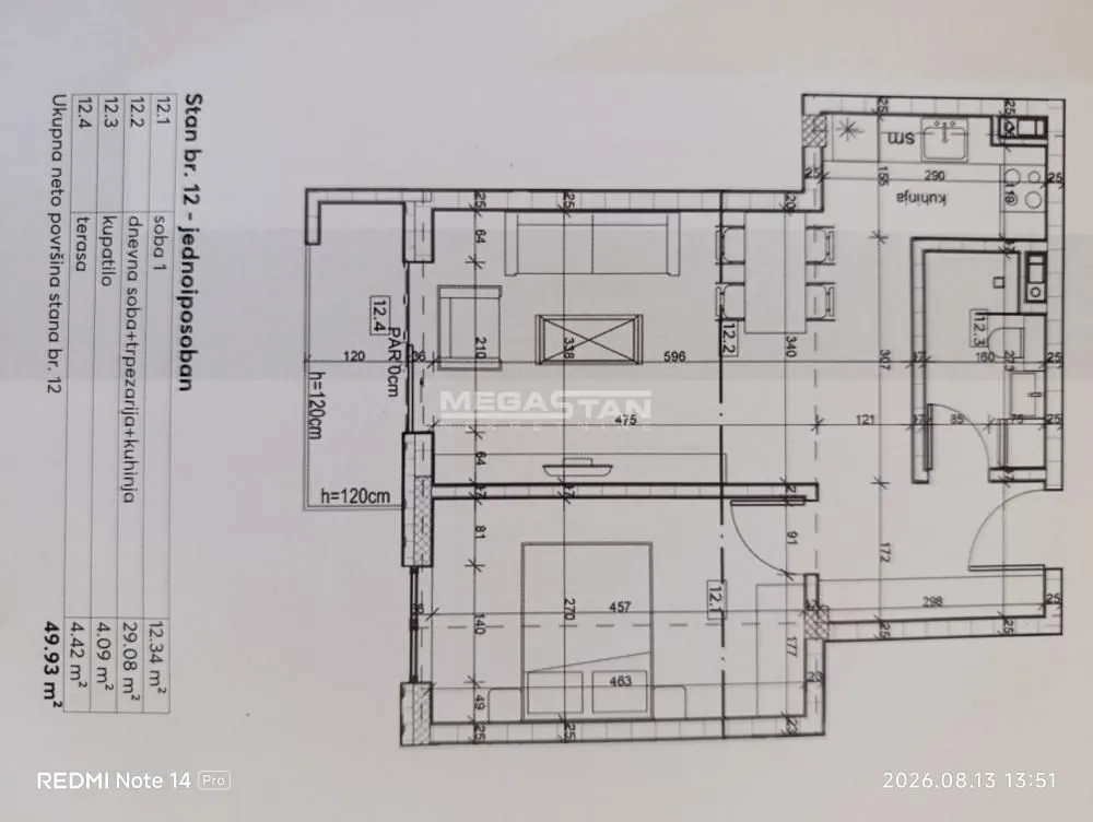 Prodaja, dvosoban stan, 50m², Pančevo, Srbija