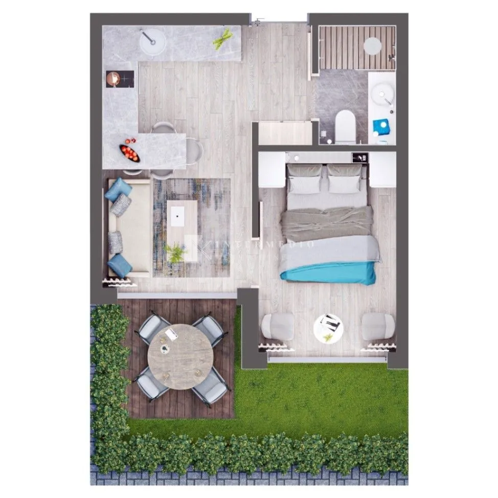 Prodaja, jednosoban stan, 49m², Kavač, Kotor