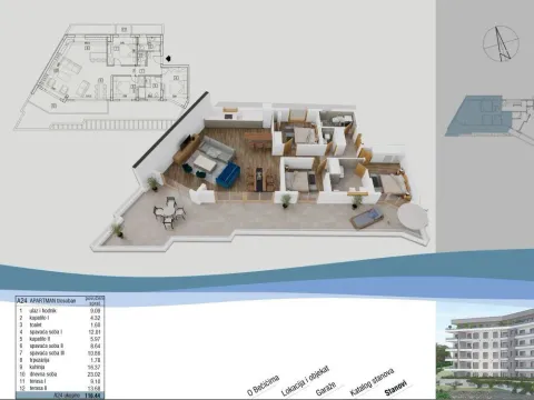Prodaja, trosoban stan, 92m², Bečići, Budva - image 25