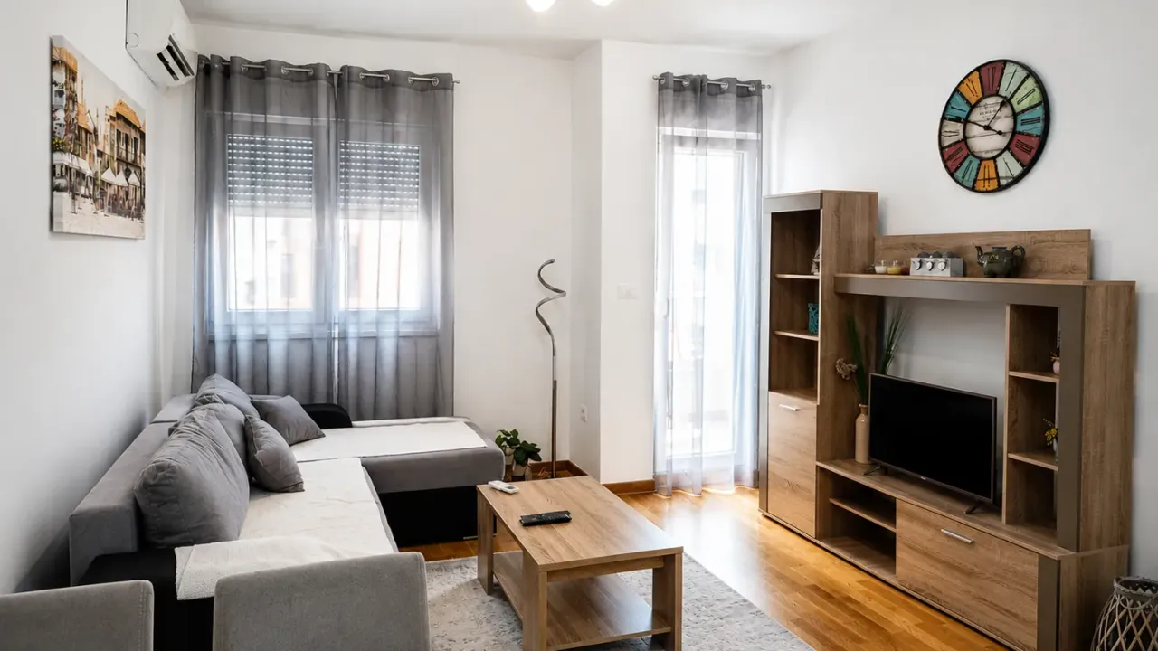 Rent, one bedroom apartment, 43m², City Kej, Podgorica