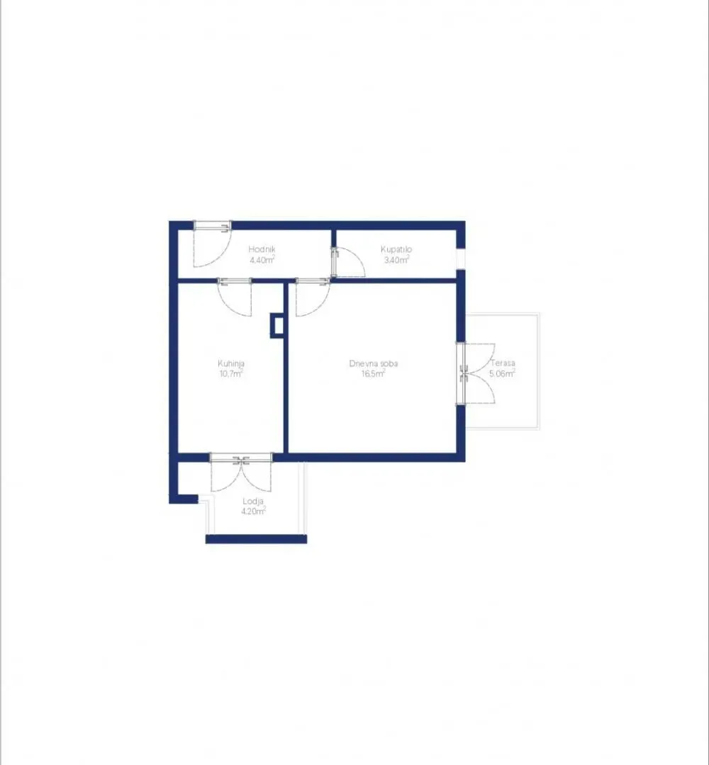 Prodaja, jednosoban stan, 44m², Karaburma, Palilula Sve Podlokacije