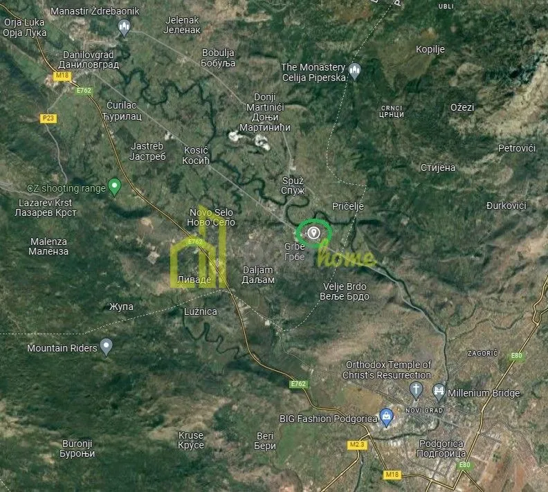 Prodaja, plac, 4724m², Grbe, Danilovgrad