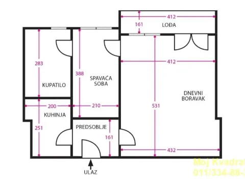 Prodaja, dvosoban stan, 50m², Savski Venac, Beograd - image 11