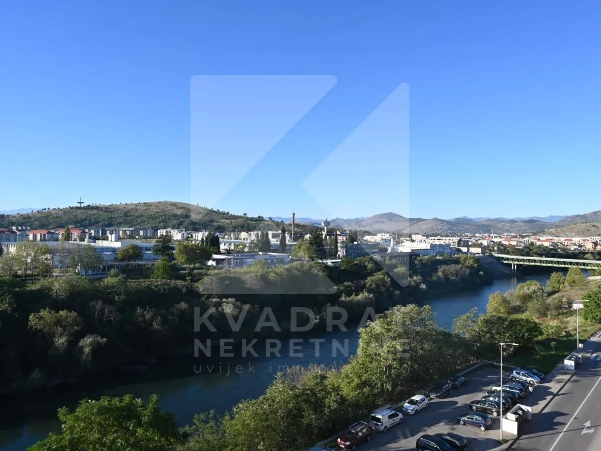 View of the city and river from the property.