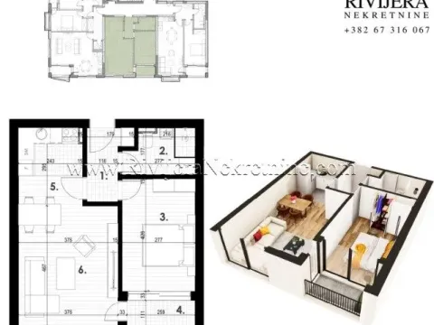 Sale, one bedroom apartment, 49m², Kava, Tivat - image 3