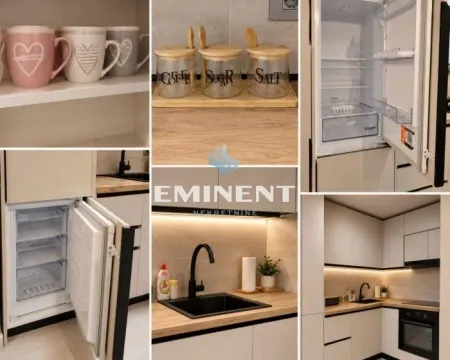 Kolaž slika prikazuje detalje moderne i opremljene kuhinje. - image 3