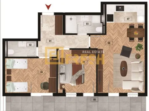 Prodaja, dvosoban stan, 68m², Zabjelo, Podgorica - image 7