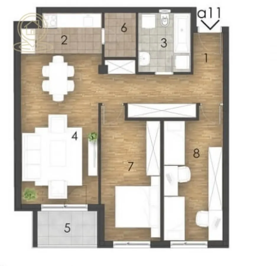 Sale, three bedroom apartment, 80m², Telep, Novi Sad Sve Podlokacije