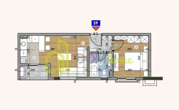 Prodaja, jednosoban stan, 38m², Zabjelo, Podgorica