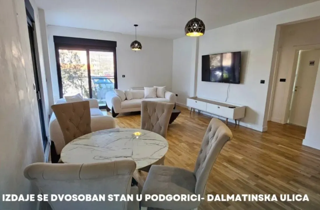Izdavanje, dvosoban stan, 100m², Dalmatinska ulica, Podgorica