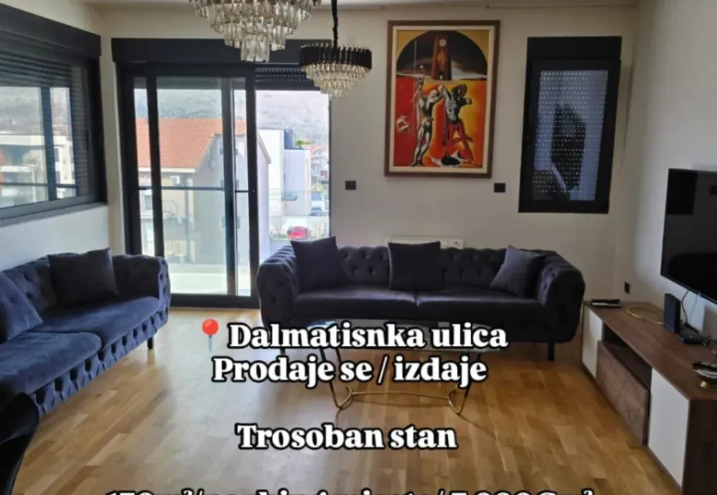 Rent, three bedroom apartment, 130m², Nova Dalmatinska, Podgorica