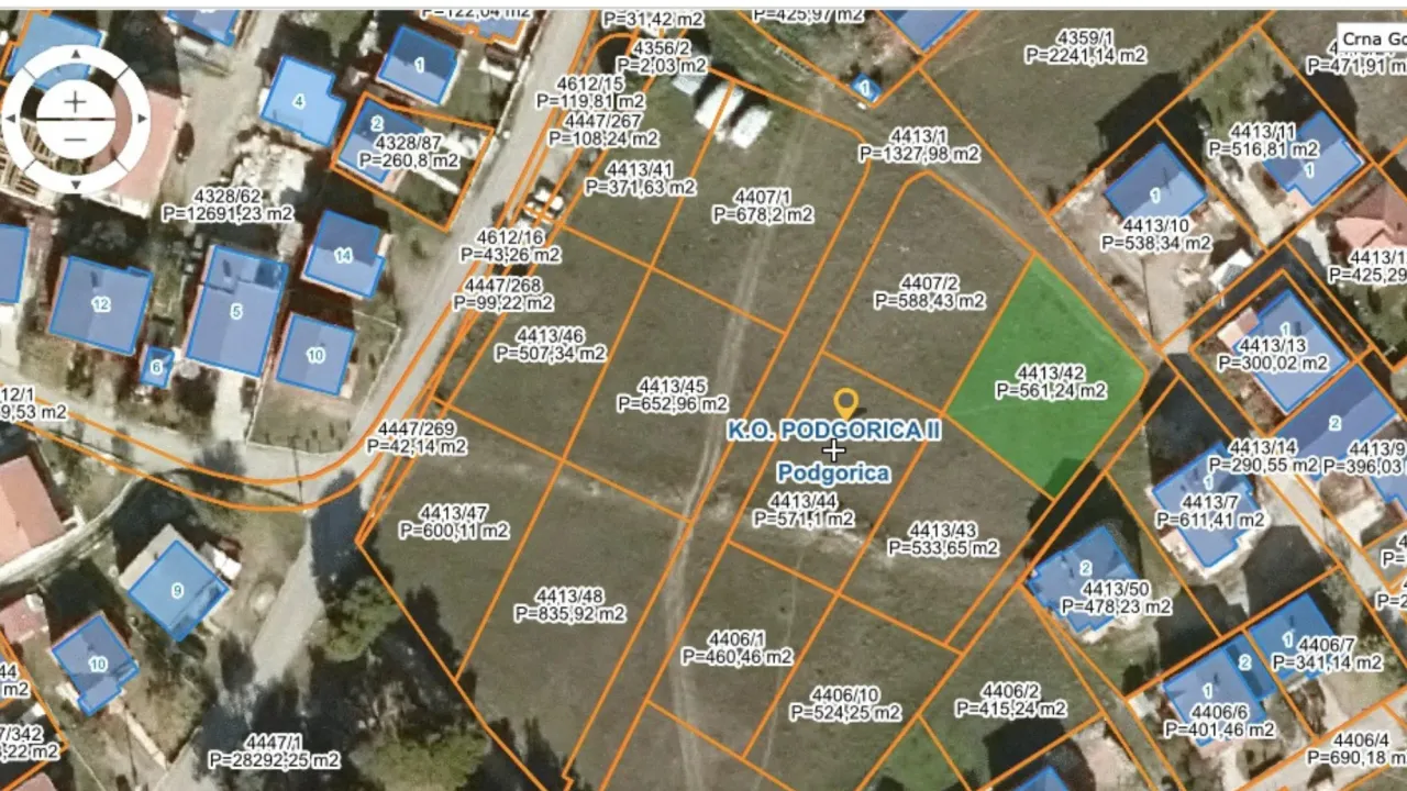 Prodaja, plac, 600m², Zagorič, Podgorica