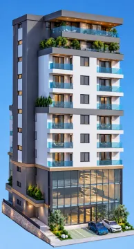 Spoljašnji izgled moderne stambene zgrade sa balkonom i uređenim prizemljem. - image 2