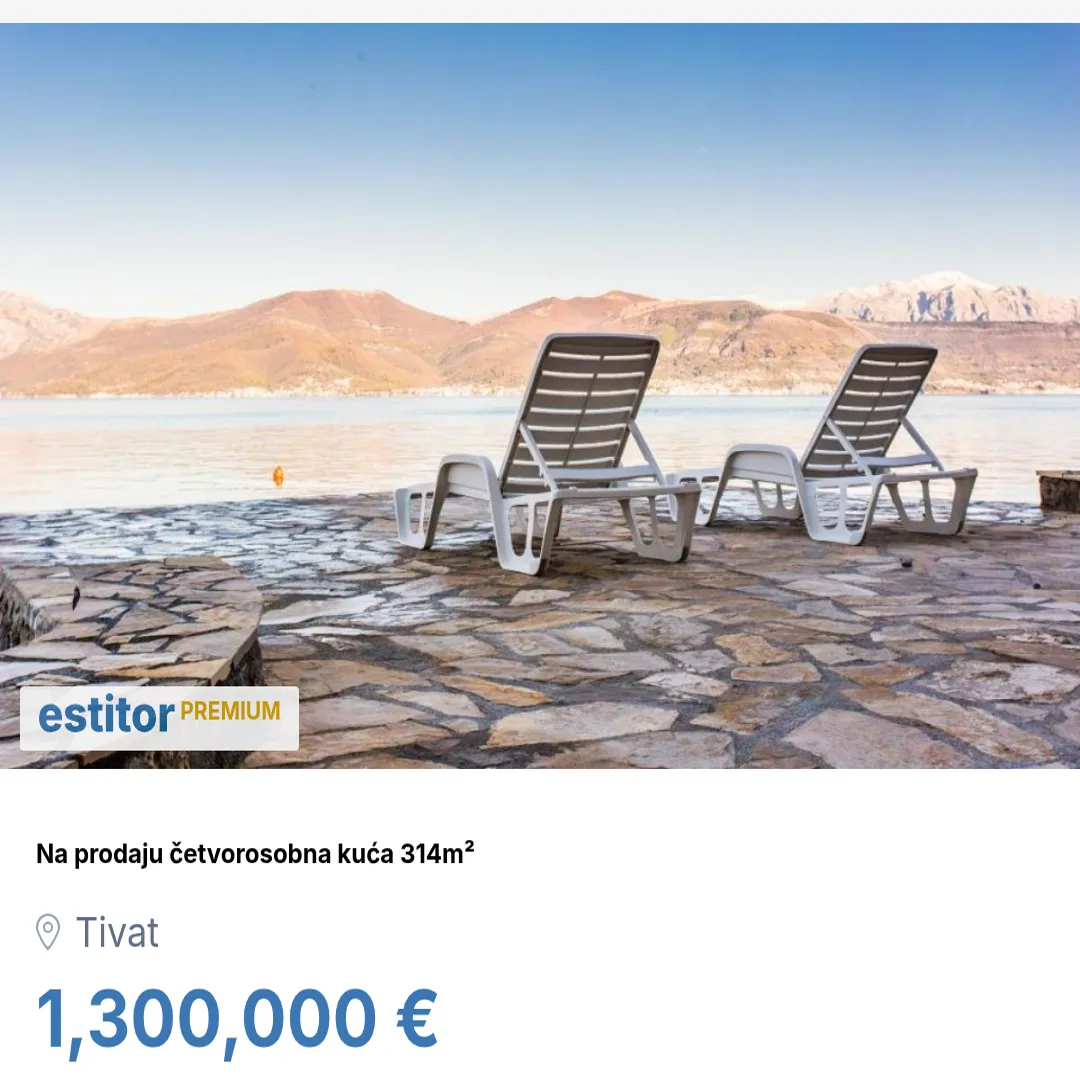 Sale, house, 314m², Tivat, Crna Gora