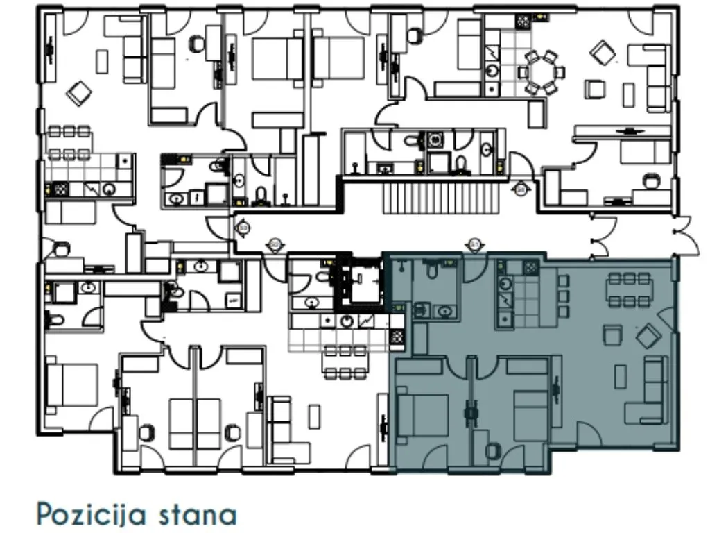 Sale, three bedroom apartment, 77m², Altina, Beograd