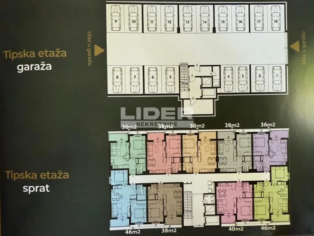 Prodaja, dvosoban stan, 36m², Centar, Čajetina