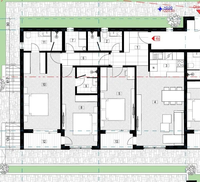 Prodaja, trosoban stan, 108m², Markovići, Budva