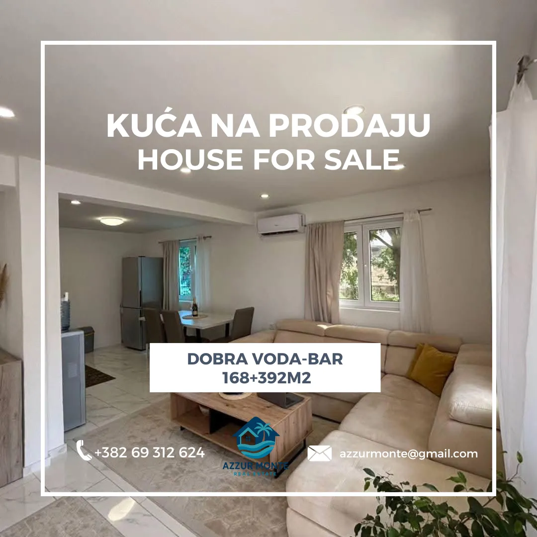 Sale, house, 168m², Dobre Vode, Bar